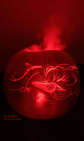 Light Dragon Carving